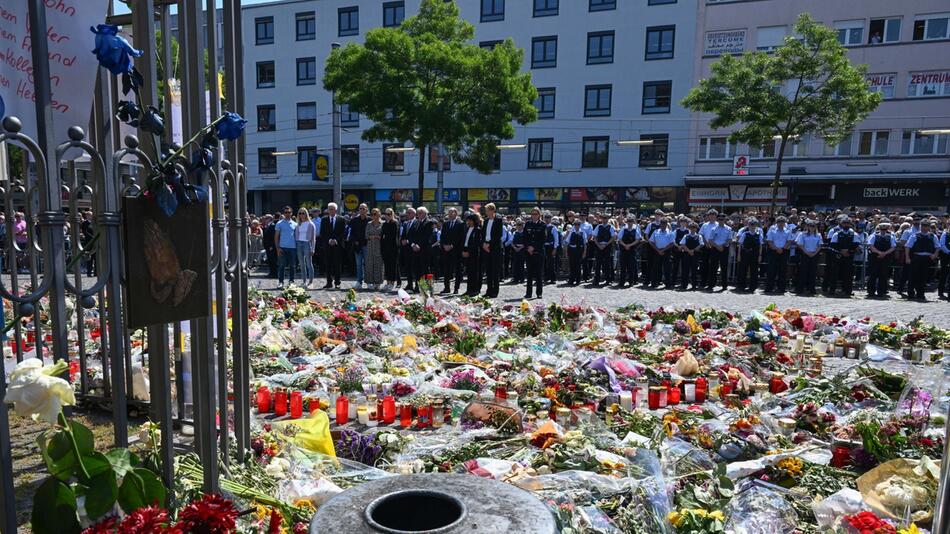 Nach der Messerattacke in Mannheim - Gedenken