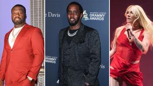 Weder 50 Cent (l.) noch Kesha (r.) sind gut auf Sean "Diddy" Combs zu sprechen.