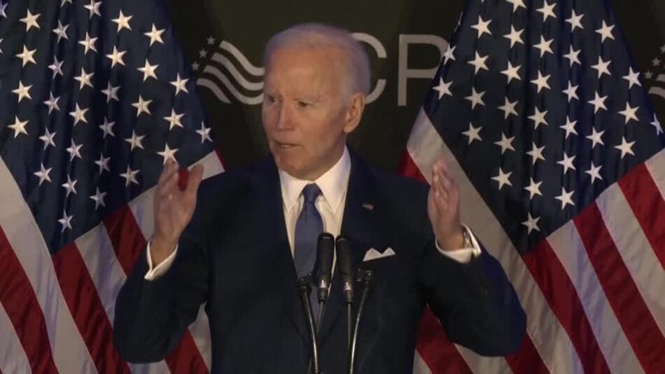 Erster großer Auftritt von Biden nach Abschied vom Weißen Haus