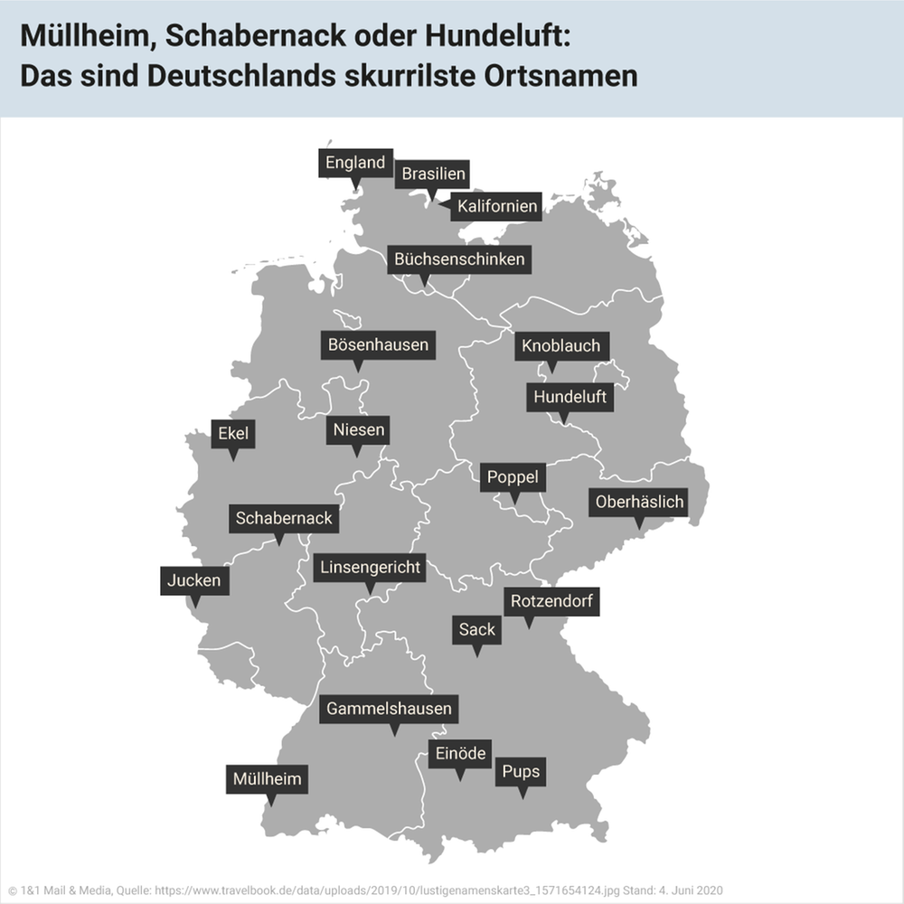 Müllheim, Schabernack oder Hundeluft: Das sind Deutschlands skurrilste Ortsnamen