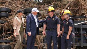 Donald Trump besucht Texas nach der Sturzflut