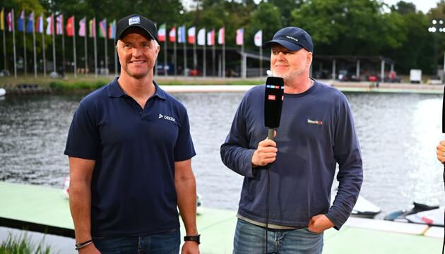 Stefan Raab (re.) holte sich für die "Jetski Star WM" Ralf Schumacher an die Seite.