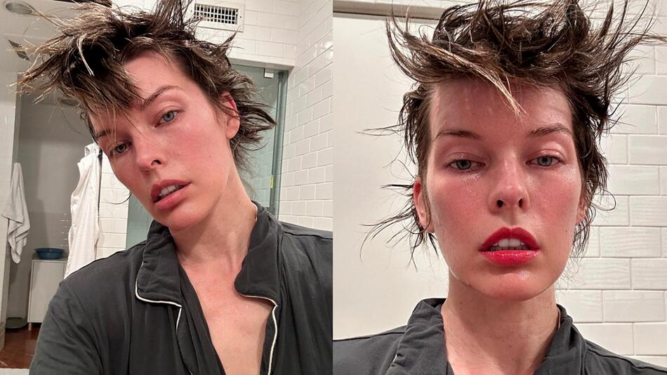 Neue Trendfrisur? Topmodel Milla Jovovich überrascht auf Instagram mit Vokuhila