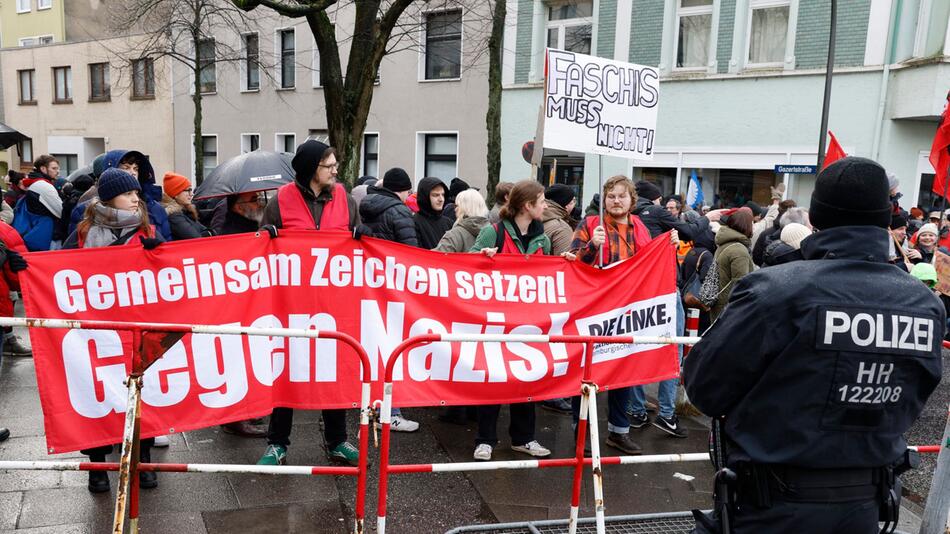 Anti-AfD-Kundgebungen in Hamburg-Harburg