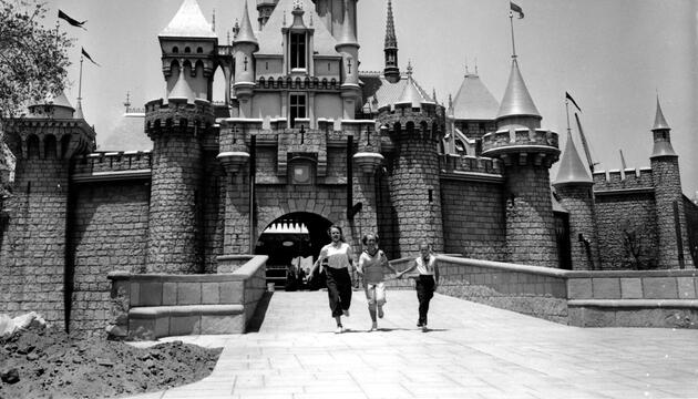 Märchenschloss im Jahr 1955, kurze Zeit nach der Eröffnung