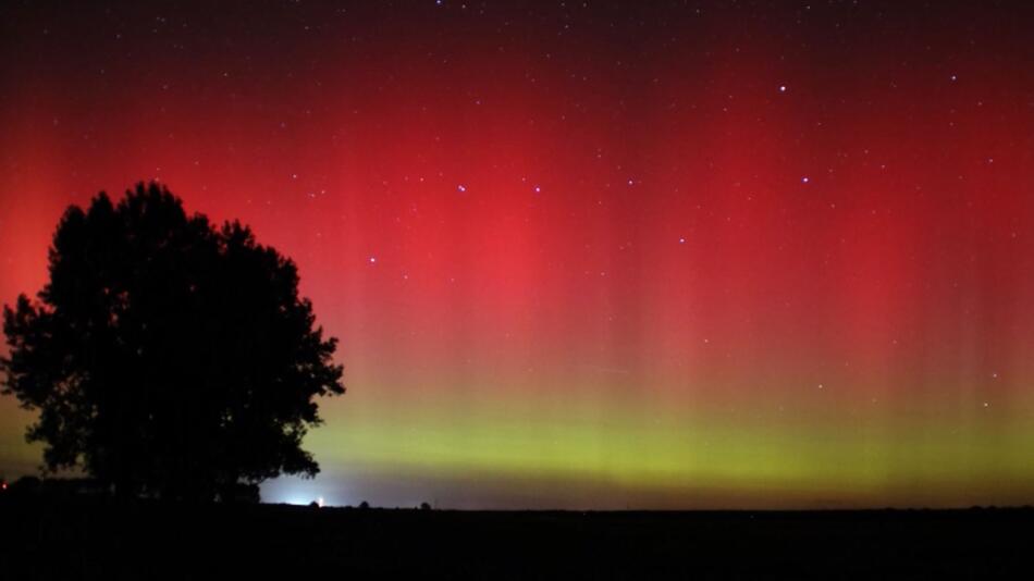 Polarlichter über Deutschland