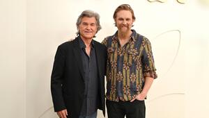 Kurt Russell (l.) und Wyatt Russell spielen beide in der Apple-TV-Serie ""Monarch: Legacy of ...