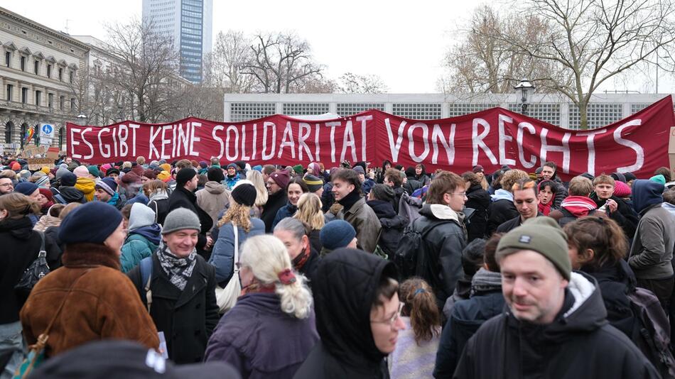 Demonstration zur Migrationspolitik - Leipzig