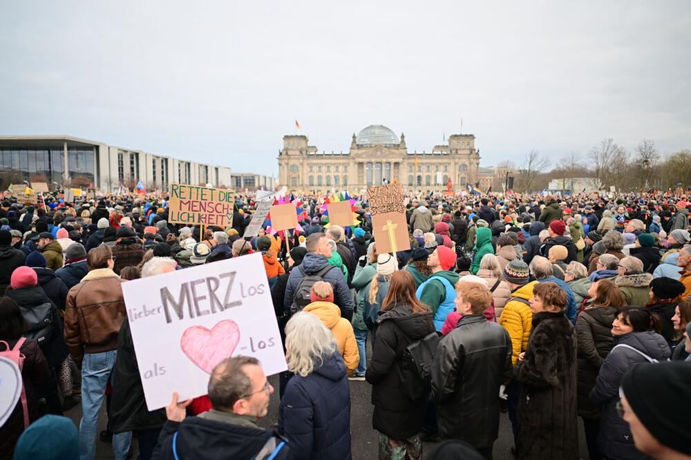 Demonstration zur Migrationspolitik - Berlin