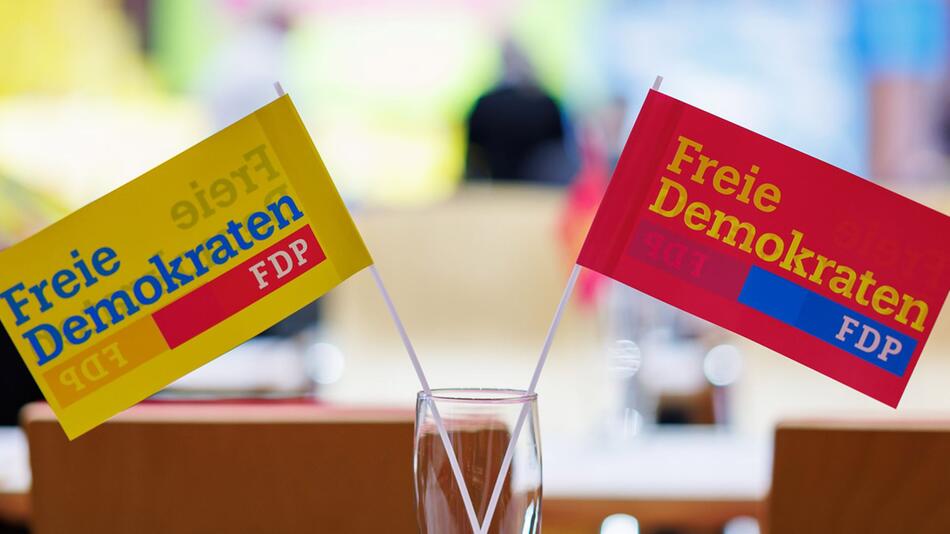 FDP-Fähnchen beim Parteitag