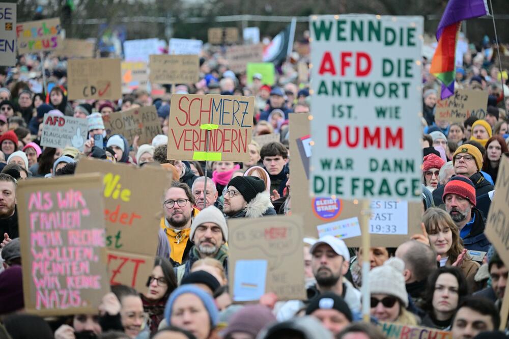 Demonstration zur Migrationspolitik - Berlin