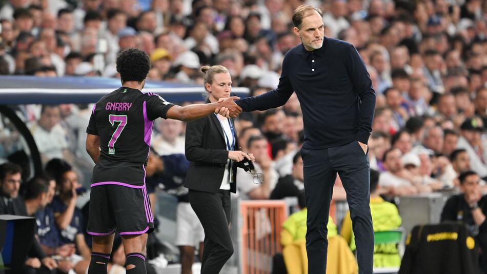 Bayern-Trainer Thomas Tuchel muss in Madrid Serge Gnabry früh auswechseln