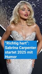 Richtig hart: So humorvoll startet Sabrina Carpenter ins neue Jahr