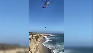 "HILFE"-Schriftzug am Strand: Kite-Surfer gerettet