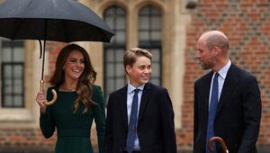 Prinzessin Kate und Prinz William begleiteten ihren Ältesten am 8. September zu seinem ersten ...