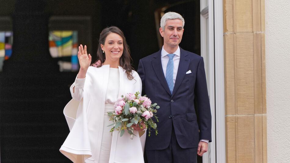 Prinzessin Alexandra und Nicolas Bagory.