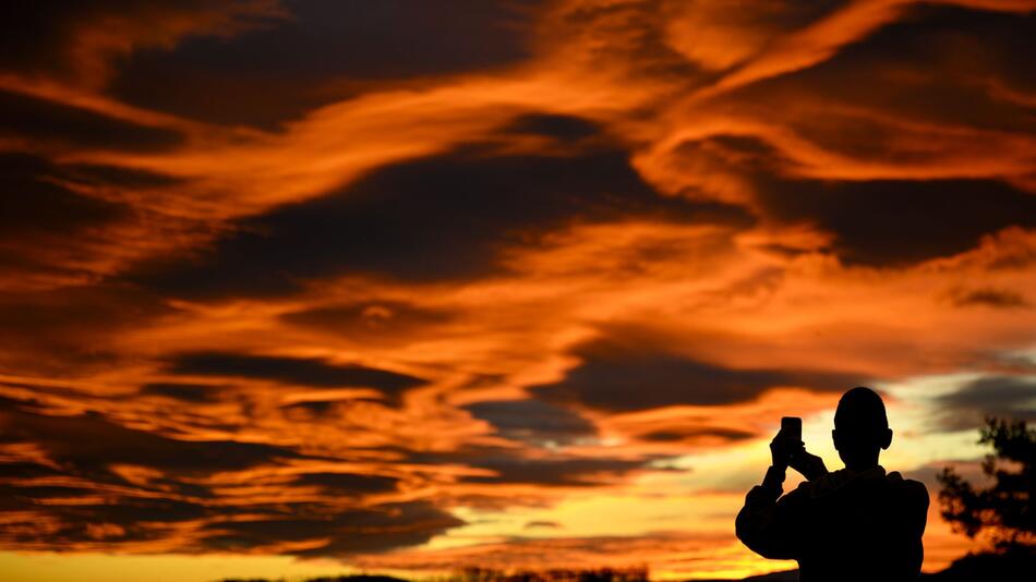 Sonnenuntergang in der Schweiz