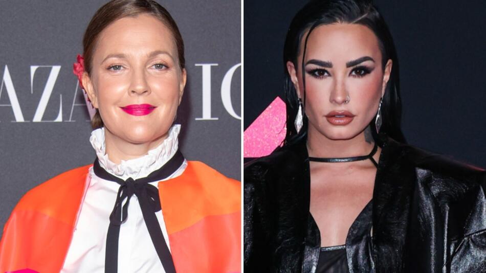 Drew Barrymore (l.) und Demi Lovato wurden bereits in extrem jungen Jahren zu Weltstars.