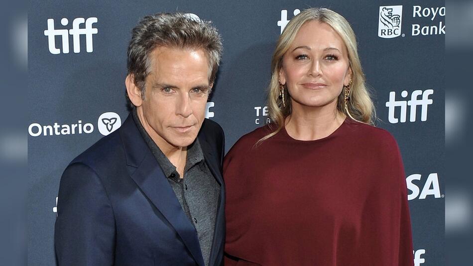 Ben Stiller und Christine Taylor auf dem roten Teppich.