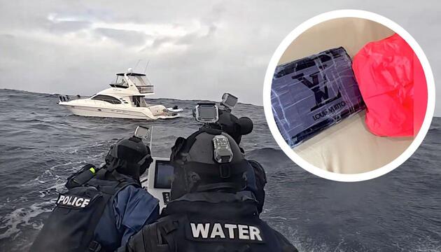 Drogenfund auf hoher See: Australische Polizei stellt über eine Tonne Kokain sicher