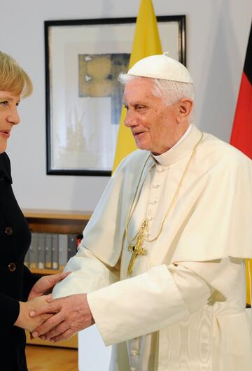 Papst Benedikt, Angela Merkel