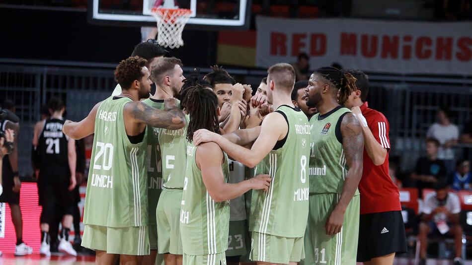 Bayern Münchens Basketballer im Rahmen des Magenta Sport Cups