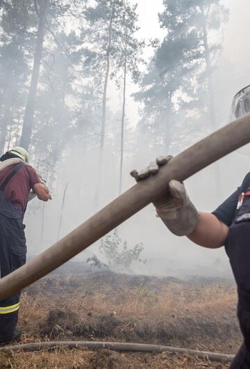 Waldbrand in Brandenburg