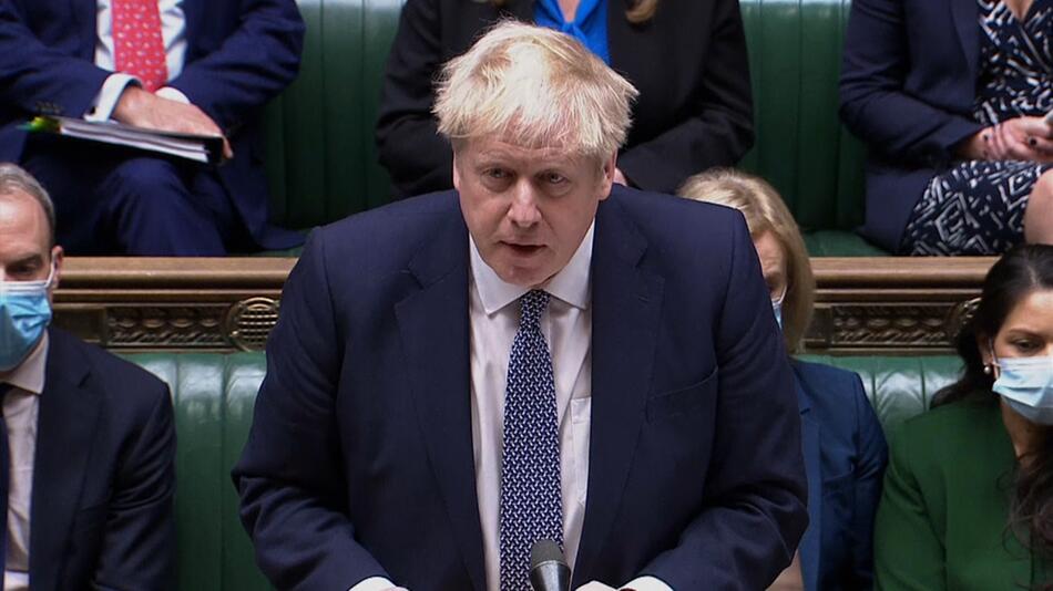 Boris Johnson, Premierminister, Parlament, House of Commons, London, England, Großbritannien