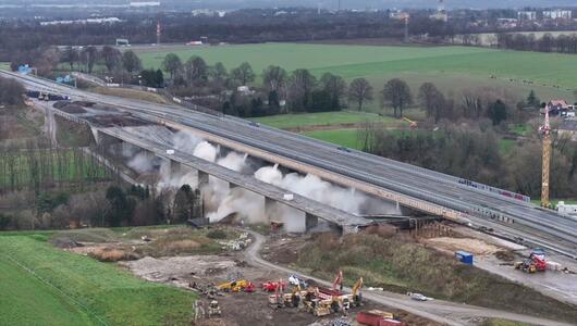 Liedbachtalbrücke gesprengt