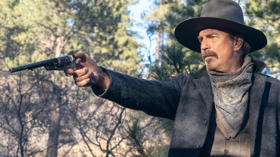 Kevin Costner als Cowboy Hayes in "Horizon".