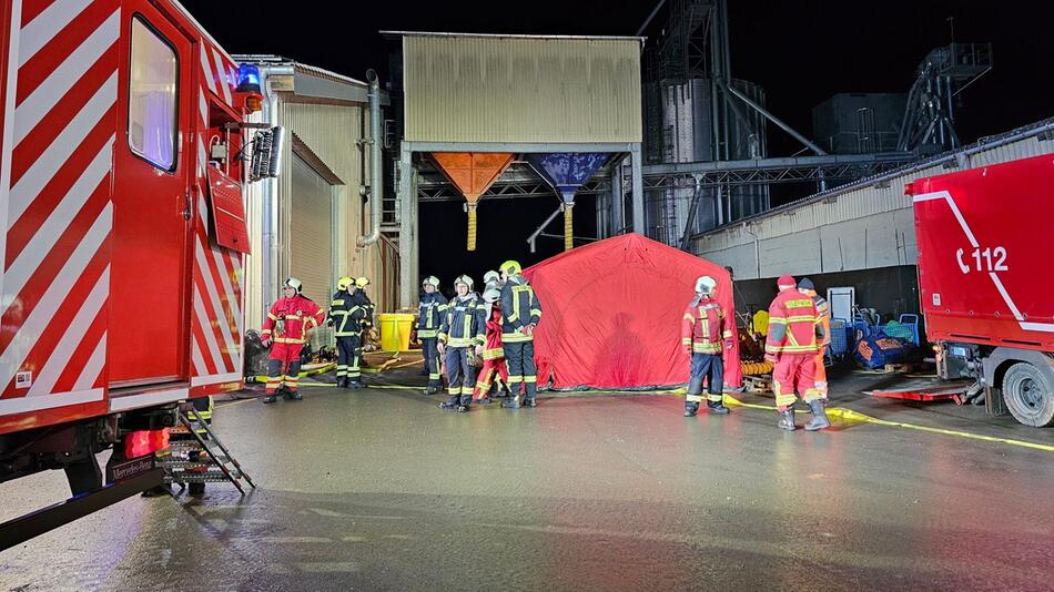 Brand auf Gelände von Biogasanlage