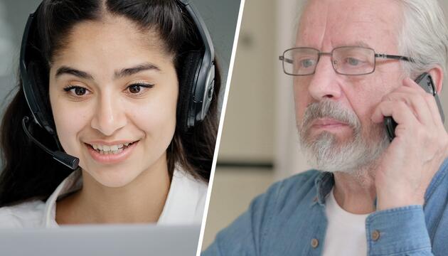 So bekommen sie einen echten Menschen ans Telefon