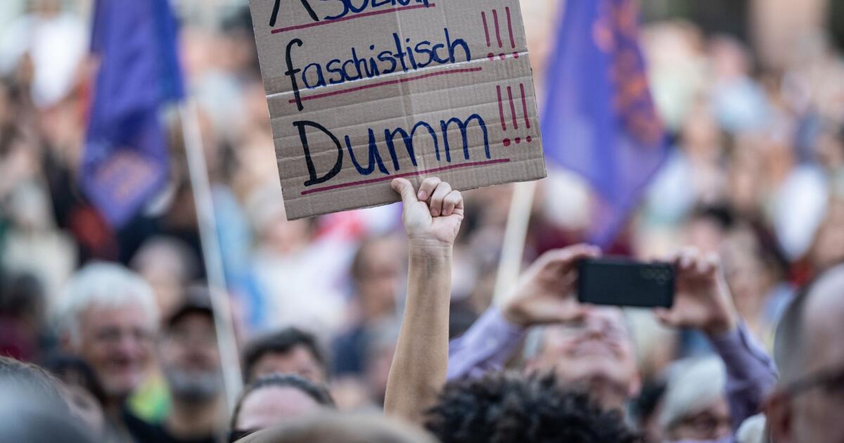 Hunderte demonstrieren in Hessen gegen die AfD
