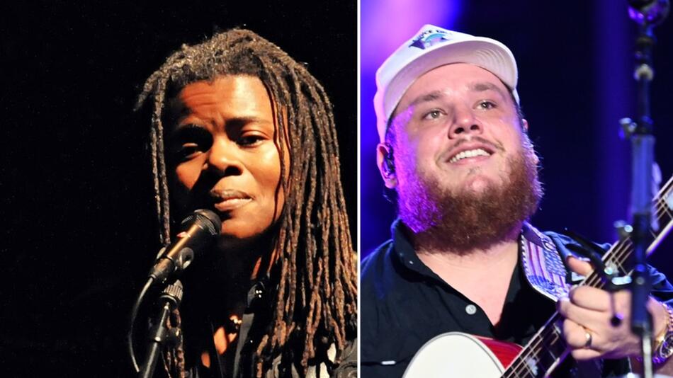 Achtzigerjahre-Ikone Tracy Chapman und Country-Star Luke Combs stehen am 4. Februar gemeinsam ...