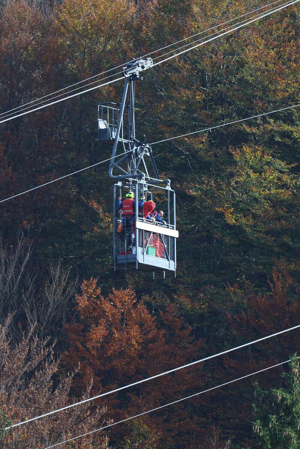 Rettung aus Seilbahn