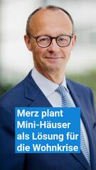 Merz plant Mini-Häuser als Lösung für die Wohnkrise