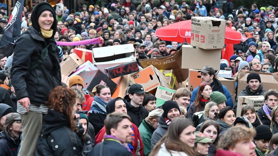 Demonstration zur Migrationspolitik – Leipzig