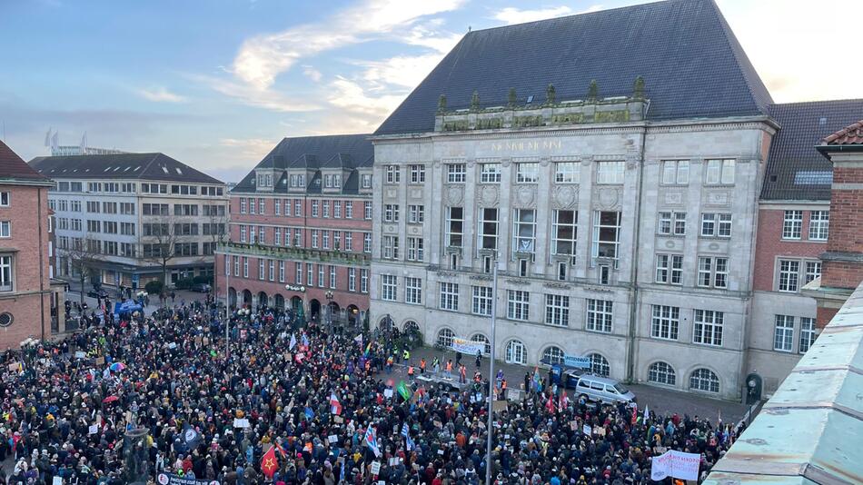 Demonstration zur Migrationspolitik - Kiel