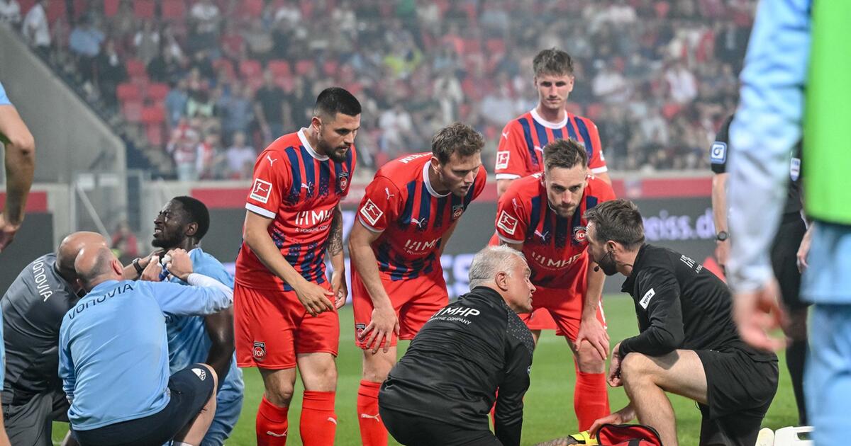 Sorgen um Heidenheim-Torwart Müller: Partie unterbrochen