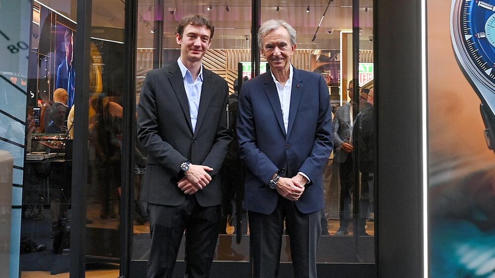 Bernard Arnault und sein Sohn Frederic Arnault