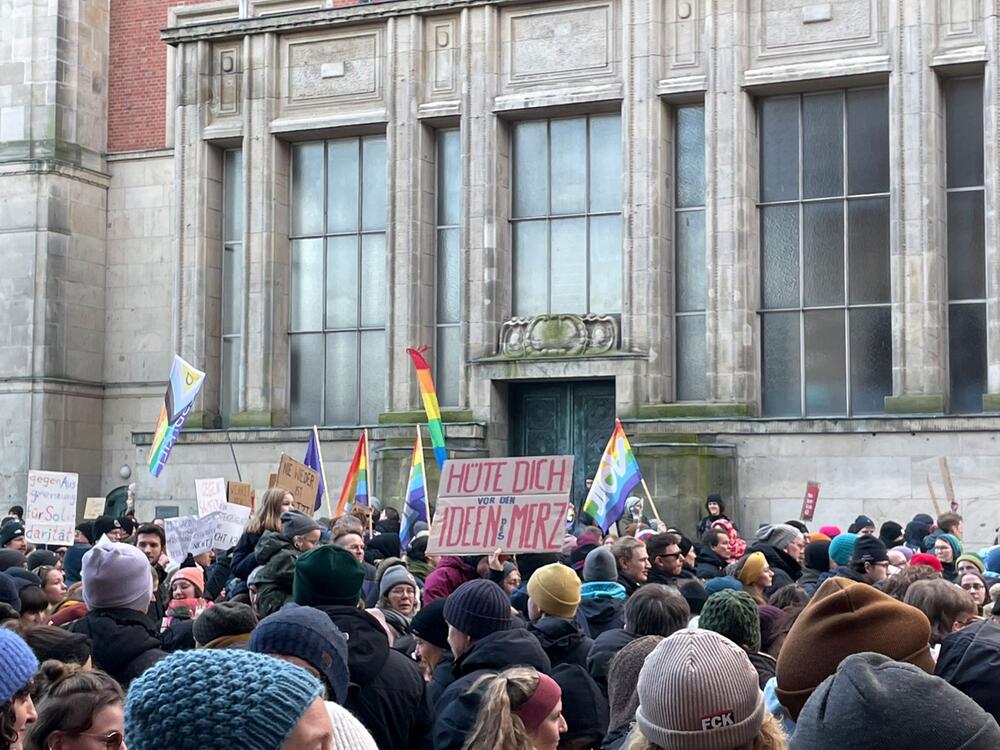 Demonstration zur Migrationspolitik - Kiel