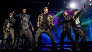 Die Backstreet Boys im April 2025 auf der Bühne.