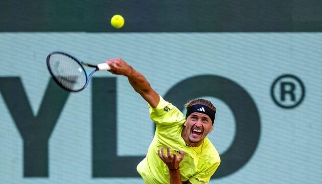 Alexander Zverev beim ATP-Turnier in Halle