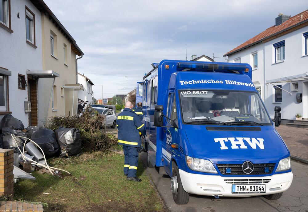 Haus in Worms nach Explosion