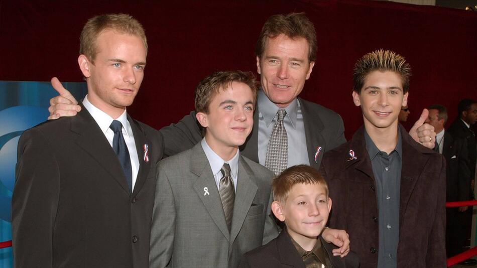 Die Stars von "Malcolm mittendrin" im Jahr 2001: Christopher Masterson, Frankie Muniz, Bryan ...