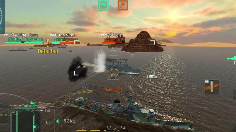 Szene aus World of Warships