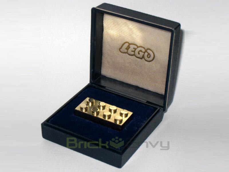 Goldener Lego-Stein