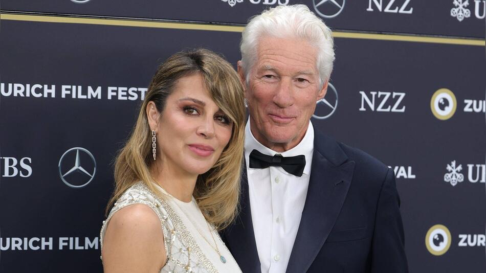 Richard Gere und Ehefrau Alejandra beim Zurich Film Festival.