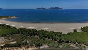 Luftaufnahme des Strandes von Dalan