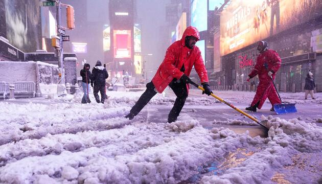Winterwetter in New York